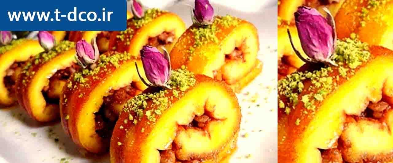 خاگینه رولی مغزدار